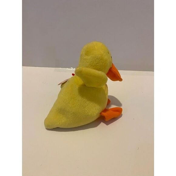 Ty 1994 The Beanie Baby Quackers the Duck Collectible Plush Toy - Picture 3 of 8